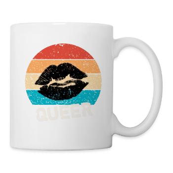 Queer vintage retro style - Mug - white - Right