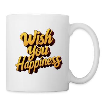 WÜNSCHE DIR GLÜCK - Tasse - Weiß - Rechts
