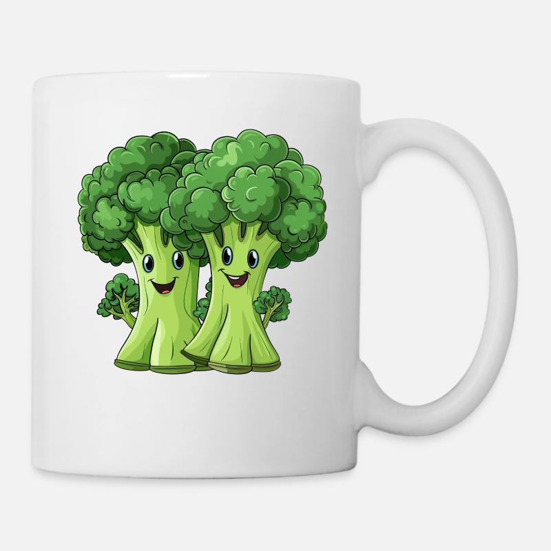 Couple de brocoli - Mug blanc - blanc