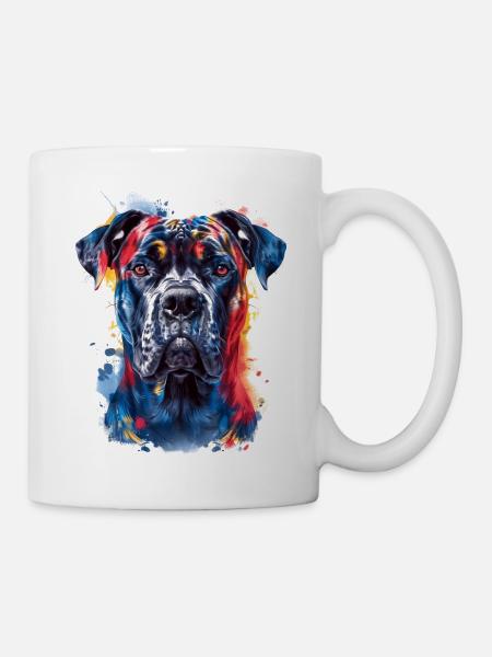 Colorful Cane Corso - Tasse - Weiß