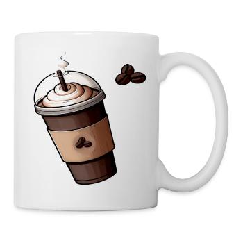 Kaffeetasse - Tasse - Weiß - Rechts