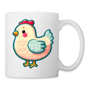 poulet - poule - Chiken - Mug blanc - blanc - Droite