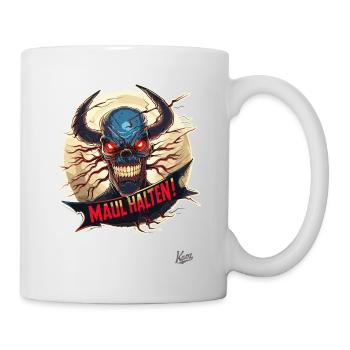 The devil of truth says: Shut up - Mug - white - Right