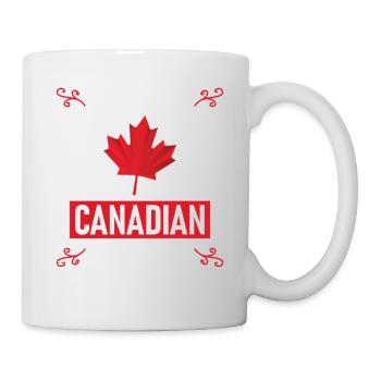 I Love My Hot Husband Canadian Maple Leaf Canada - Tasse - Weiß - Rechts