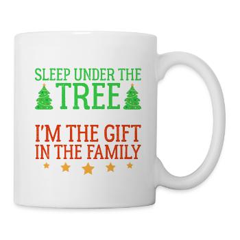 Funny Christmas Pajamas Girls X-mas Christmas Gag - Tasse - Weiß - Rechts