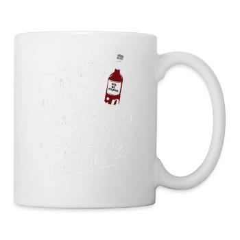 avec le vin tout est possible - humour - Mug blanc - blanc - Droite