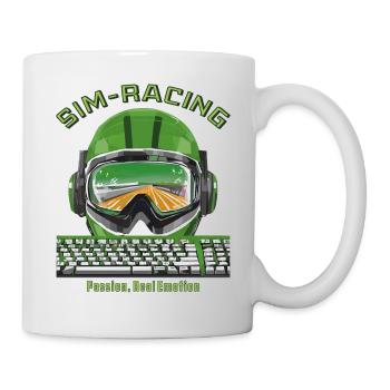 SIM RACING Passion, Real Emotion - Tasse - Weiß - Rechts