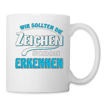 RECONNAÎTRE LES SIGNES - Mug blanc - blanc - Droite
