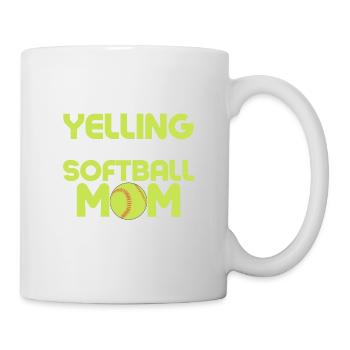 I'm Not Yelling This Is Just My Softball Mom Voice - Tasse - Weiß - Rechts