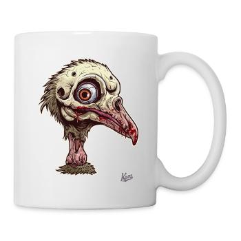 Zombie Straußenvogel Vogel - Tasse - Weiß - Rechts