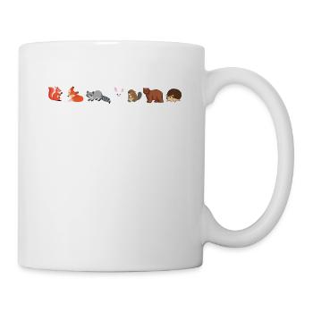 Funny Animals And Their Paws Funny Pet Paw Prints - Mug - white - Right