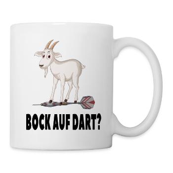 Bock auf Dart? - Dartspieler Darten Darts - Tasse - Weiß - Rechts