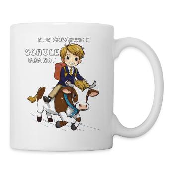 SCHOOL CHILD COW NOW QUICKLY SCHOOL - Mug - white - Right