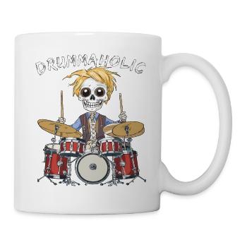 TAMBOURS SQUELETTES DRUMMAHOLIC - Mug blanc - blanc - Droite
