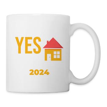I Said Yes To The Address 2027 - Tasse - Weiß - Rechts