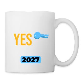 I Said Yes To The Address 2027 - Tasse - Weiß - Rechts