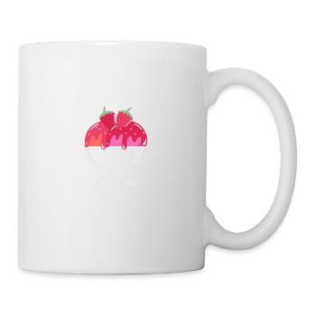 Ne vous inquiétez pas Mangez de la crème glacée Summer Scoop Cone - Mug blanc - blanc - Droite