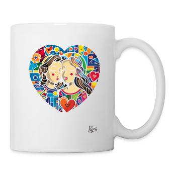 A heart full of love for lovers and hearts - Mug - white - Right