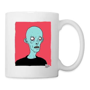 Dessin animé contemporain Zombie Nosferatu - Mug blanc - blanc - Droite
