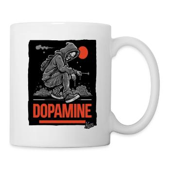 Graffiti Artist Skelet Skull Dopamine - Mug - white - Right