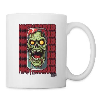 Monster Zombie Getränke Dose - Tasse - Weiß - Rechts