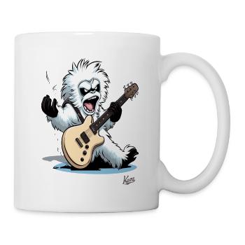 Musik-Gitarrist: Yeti of Rock Musik - Tasse - Weiß - Rechts