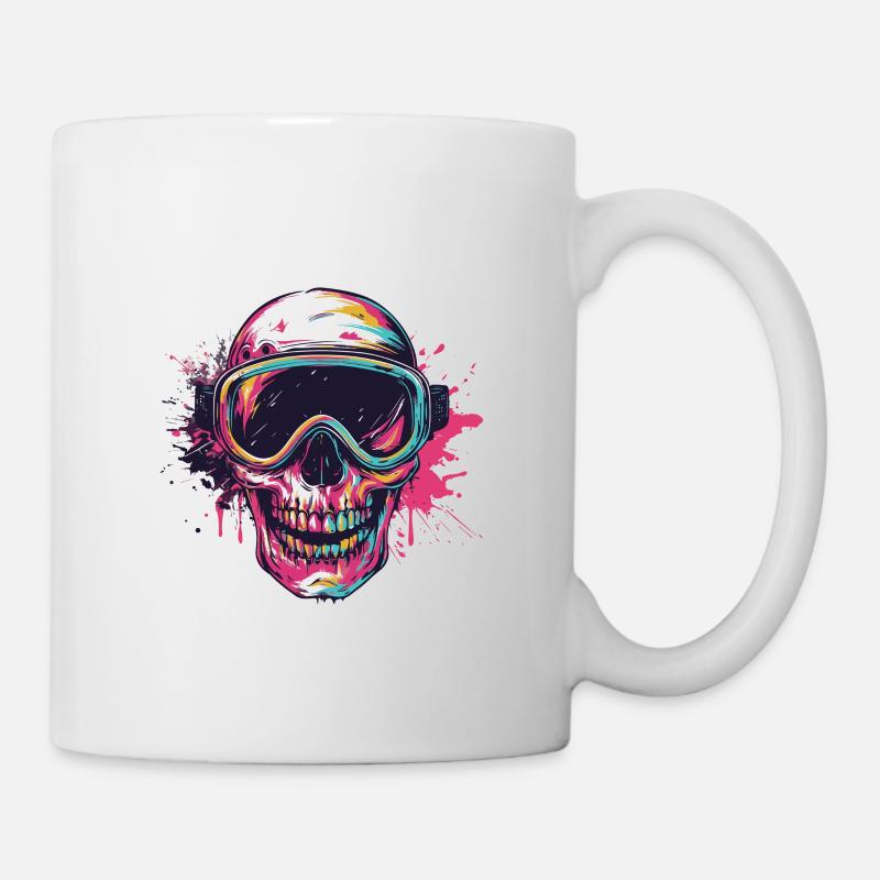 Ski Skull Masque de ski Skull - Mug blanc - blanc