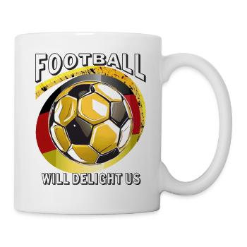 LE FOOTBALL DE FUSSBALL VA NOUS RAVIR - Mug blanc - blanc - Droite