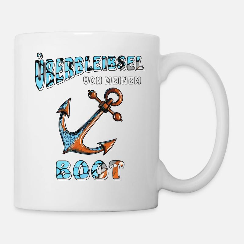 ANCRE DE NAVIRE RESTES DE MON BATEAU - Mug blanc - blanc