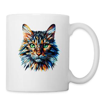Polygon Art Bengal Cat - Mug - white - Right