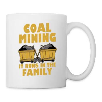L’extraction du charbon dans la famille Pickaxe Miner - Mug blanc - blanc - Droite