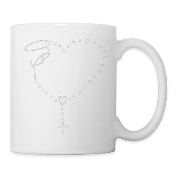 Jungfrau Maria Jesus Bibel Christliche Religion Madona - Tasse - Weiß - Rechts