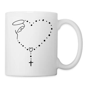 Jungfrau Maria Jesus Bibel Christliche Religion Madona - Tasse - Weiß - Rechts