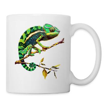 Caméléon, Lézard, Reptile, Iguane, Lézard, Caméléons - Mug blanc - blanc - Droite