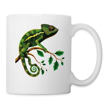 Caméléon, Lézard, Reptile, Iguane, Lézard, Caméléons - Mug blanc - blanc - Droite