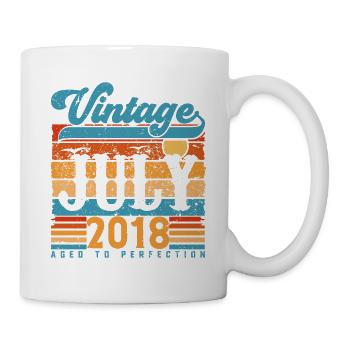 July 2018, July 2018 Birthday Gift. - Mug - white - Right