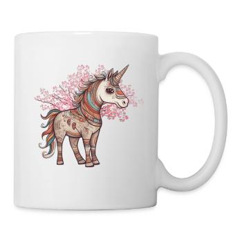 Einhörner Einhorn Schamane Natur Wald indianisch - Tasse - Weiß - Rechts