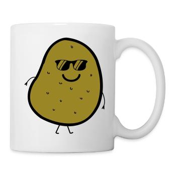 coole kartoffel - Tasse - Weiß - Rechts