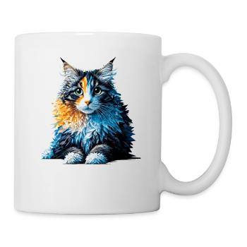Polygon Art American Curl - Mug - white - Right