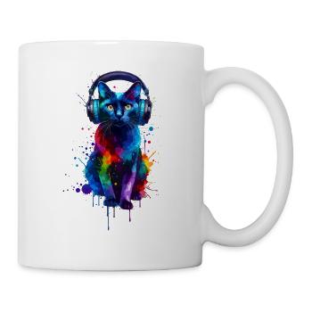 Casque Splash Art coloré Bombay Cat - Mug blanc - blanc - Droite