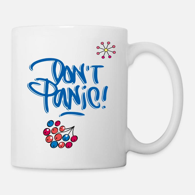 Don't Panic - Tasse - Weiß