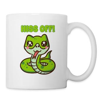 Sifflement ! - Jeu de mots sur le serpent mignon - Mug blanc - blanc - Droite
