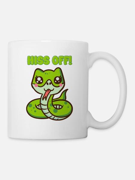 Hiss Off! - Cute Snake Pun - Mug - white