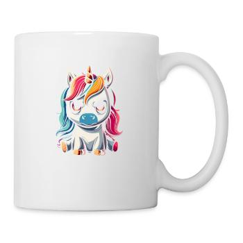 I wish i was a unicorn so i could stab idiots - Mug - white - Right
