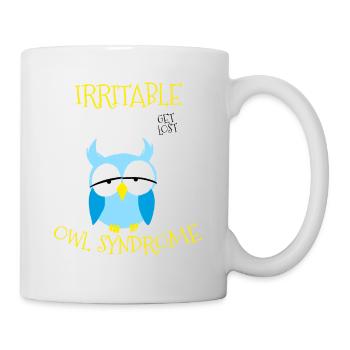 Reizeulen-Syndrom Verlieren Sie sich Nächtliches Wortspiel - Tasse - Weiß - Rechts