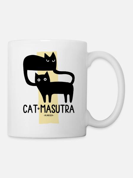 Katze Masutra - Tasse - Weiß