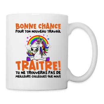 Départ Collègue Nouvel Emploi idée Cadeau Travail - Mug blanc - blanc - Droite