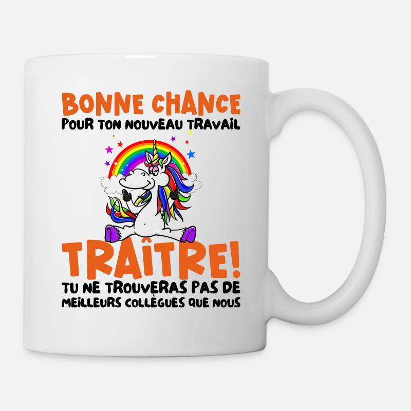 Départ Collègue Nouvel Emploi idée Cadeau Travail - Mug blanc - blanc