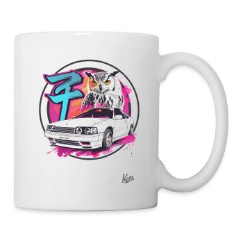 Color explosion: Owl and JDM Street Car - Mug - white - Right
