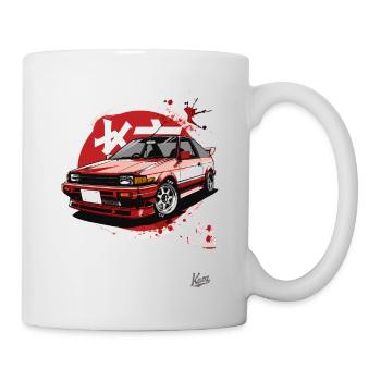 80er & 90er: Japanisches Sportwagen JDM Tuning - Tasse - Weiß - Rechts